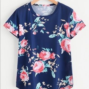 Shein Floral Blouse